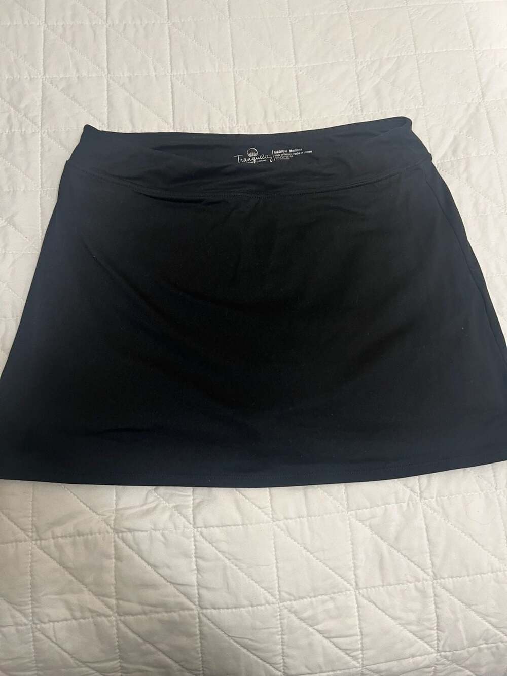 Tranquility by Colorado Clothing Black Athletic Skort with Built-In Shorts
